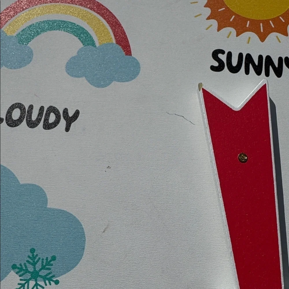 Colorful Weather Wall Decor Learning Tool